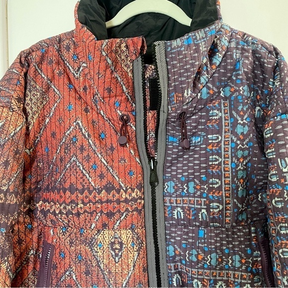 NWT Free People FP Movement Mountain Majesty Reversible Puffer Jacket Multicolor - Picture 12 of 17